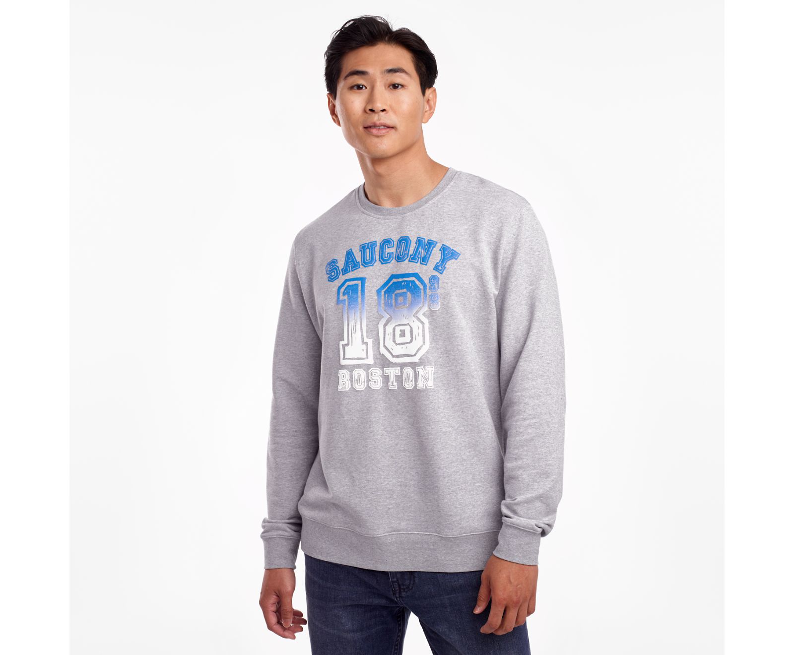 Camisas Saucony Rested Crewneck Hombre Grises Claro | México 623NWYB